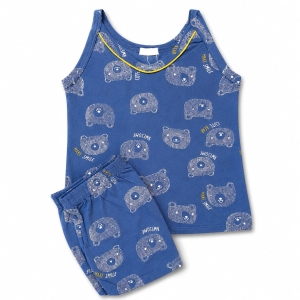 Pijama Azul Marinho Urso